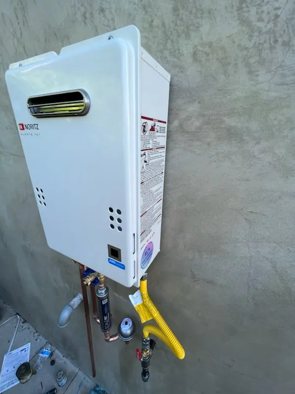 Tankless water heater installation for Blacknel homes